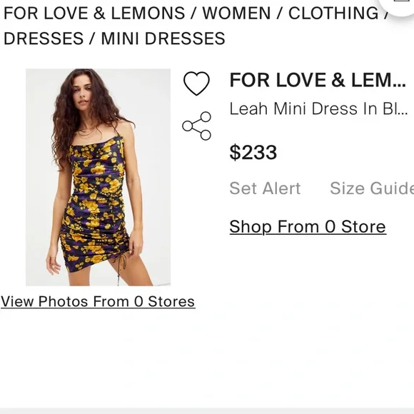 fitted lace wedding dress for Love & Lemons - Maui Shirred Mini Dress main image 1